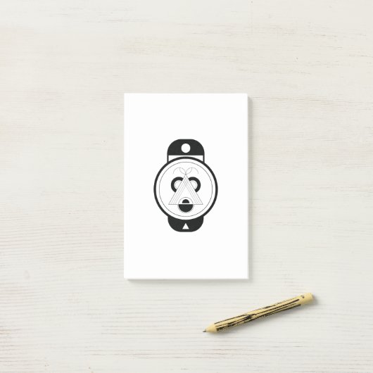 Pig Sign Post-it Klebezettel (Auf Schreibtisch)