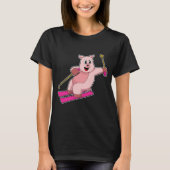 Pig Skier Ski T-Shirt (Vorderseite)