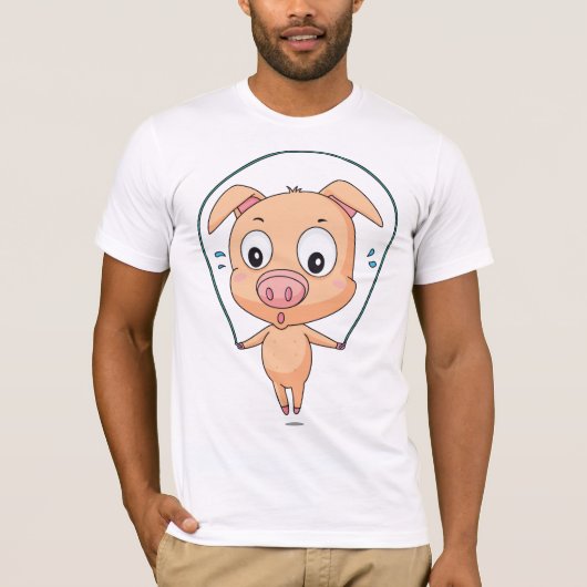 Pig Skipping T - Shirt (Vorderseite)