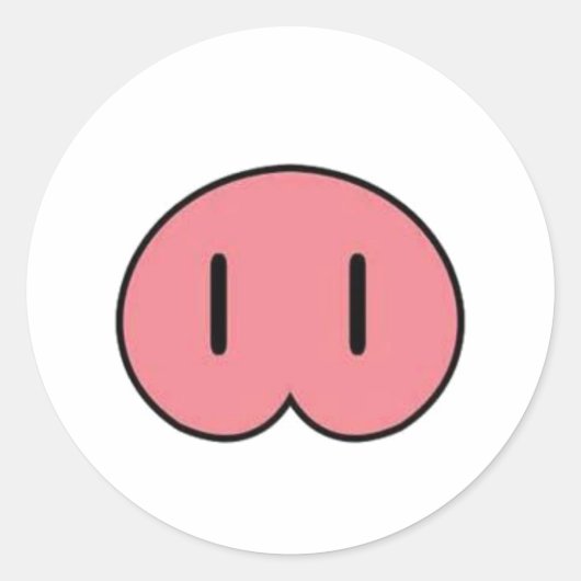 Pig Snout Sticker (Vorderseite)
