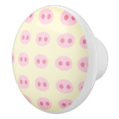 Pig Snouts Gelbe Keramik Pull Keramikknauf (Rechts)