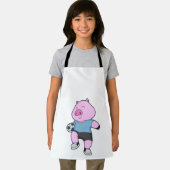 Pig Soccer Player Soccer Schürze (Insitu)