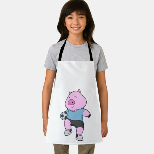 Pig Soccer Player Soccer Schürze (Insitu)