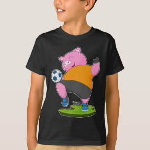 Pig Soccer Player Soccer T-Shirt