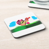 Pig spring  getränkeuntersetzer (Linke Seite)