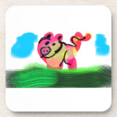 Pig spring  getränkeuntersetzer (Vorderseite)