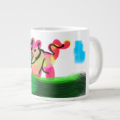 Pig spring  Jumbo-Tasse (Vorderseite Rechts)