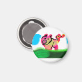 Pig spring  magnet (Vorderseite/Rückseite)