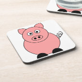 Pig Square Untersetzer (Linke Seite)