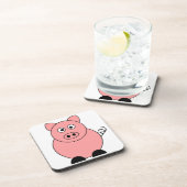 Pig Square Untersetzer (Rechte Seite)