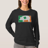 Pig St Patrick's Day Irish Flag C Distressed T-Shirt (Vorderseite)