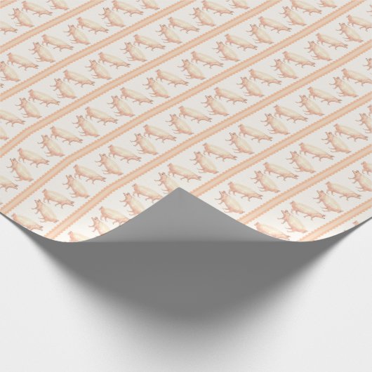 Pig Stripes  Geschenkpapier (Ecke)