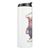 Pig Stubborn kümmert sich um Niedlichen, erstaunli Thermosbecher (Nach links gedreht)