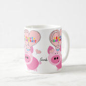 Pig Tasse Happy Birthday Tasse (VorderseiteRechts)