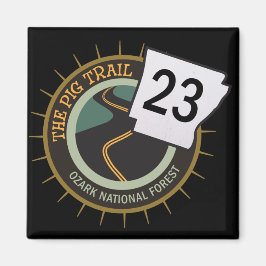 Pig Trail Highway 23 Arkansas Motorrad Road Magnet