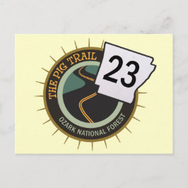 Pig Trail Highway 23 Arkansas Motorrad Road Postkarte