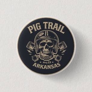 Pig Trail Scenic Byway Arkansas Motorrad-Geschenke Button