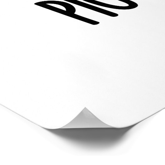 Pig-ture Perfect Funny Fotografy Pig Pun Poster (Ecke)