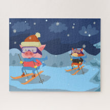 Pig und Fox Skipuzzle