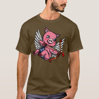 Pig Valentinstag Cupid T-Shirt