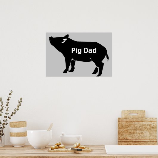 Pig-Vater Poster (Küche)