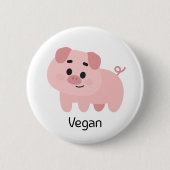 Pig Vegan Button (Vorderseite)