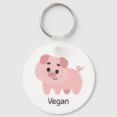 Pig Vegan Schlüsselanhänger (Rückseite)