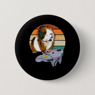 Pig Video Game Wildlife Animal Gift Guinea Schwein Button