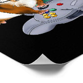 Pig Video Game Wildlife Animal Gift Guinea Schwein Poster (Ecke)