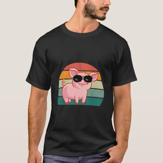 Pig Wearing Sunglasses Pig T-Shirt (Vorderseite)