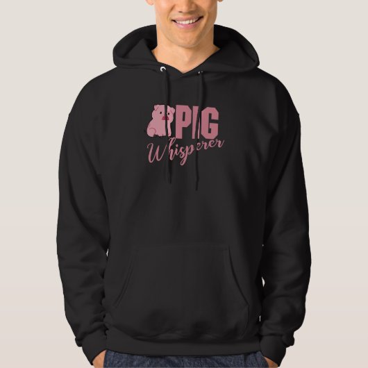 Pig Whisperer, Hog Lover, Cute Farmer, Funny Anima Hoodie (Vorderseite)
