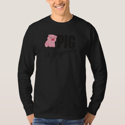 Pig Whisperer, Hog Lover, Cute Farmer, Funny Anima T-Shirt (Vorderseite)