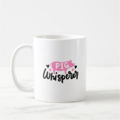 Pig Whisperer lustige Schweine Tasse (Links)