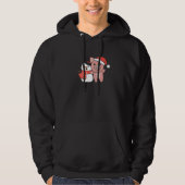 Pig With Snowman In Winter For Christmas Hoodie (Vorderseite)