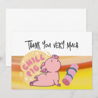 PIG Yoga Danke Karte für PIG-Liebhaber