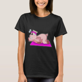 Pig Yoga Gymnastik T-Shirt