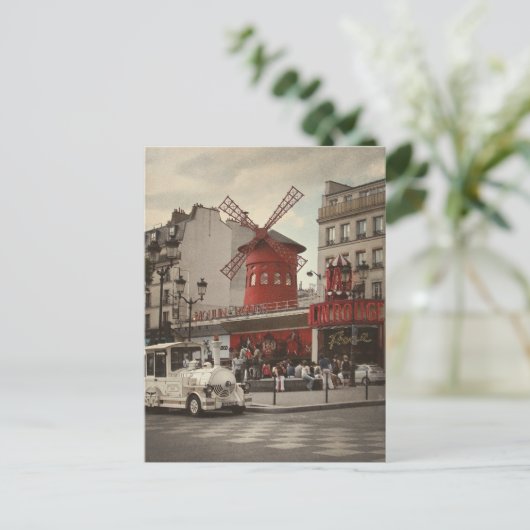 Pigalle District Paris Cabaret Postkarte (Stehend Vorderseite)