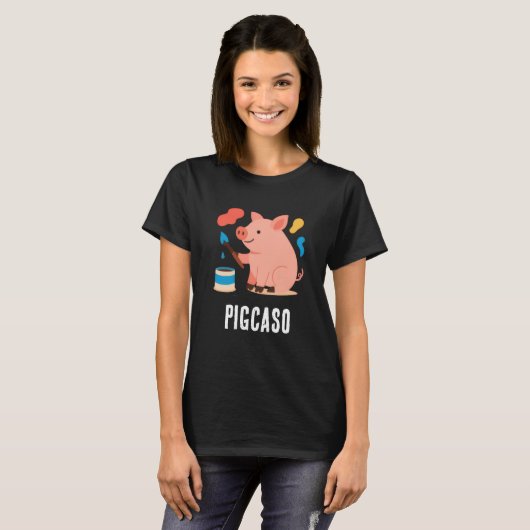 Pigcaso Punny T-Shirt (Vorne ganz)