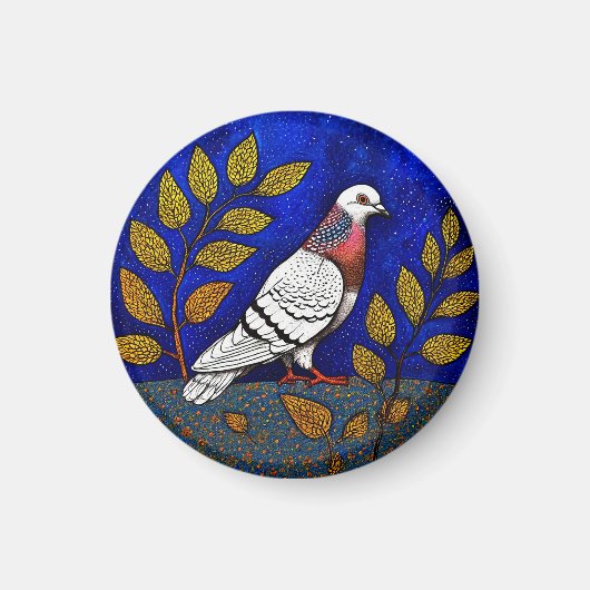 Pigeon-Abbildung Magnet (Vorne)