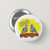 Pigeon Abzeichen Gefühl Fleckvogel Button-Taste Button (Vorne & Hinten)