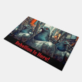 Pigeon Army Fußmatte (Schrägansicht)