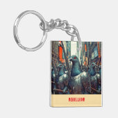 Pigeon Army Schlüsselanhänger (Vorderseite links)