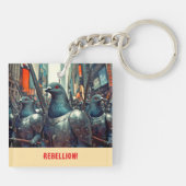 Pigeon Army Schlüsselanhänger (Rückseite)