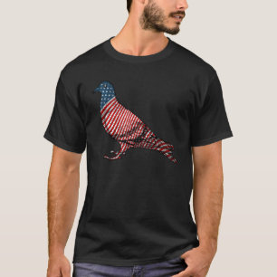 Pigeon Bird 4. Juli Usa Patriotische Taube Usa F T-Shirt