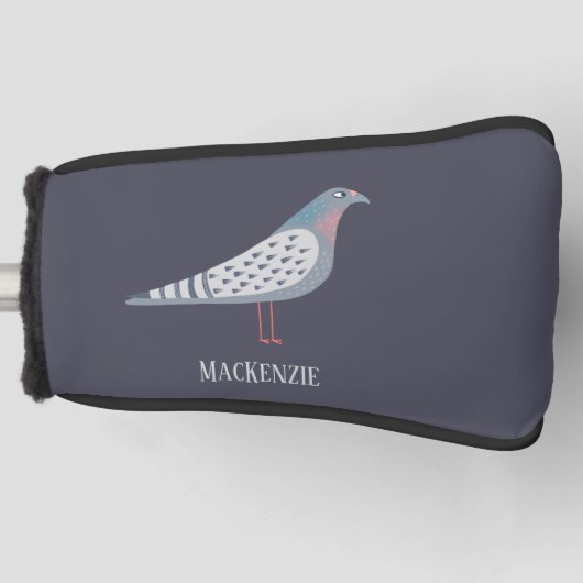 Pigeon Bird Personalized Golf Headcover (Vorderseite)