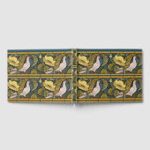 Pigeon Blue Yellow Fish Art Nouveau Gästebuch (Voll)