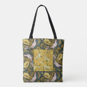 Pigeon Blue Yellow Fish Art Nouveau Tasche (Rückseite)
