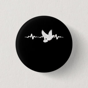 Pigeon Carrier Pigeon Heartbeat Button