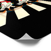 Pigeon Crossing Road Xmas Poster (Ecke)