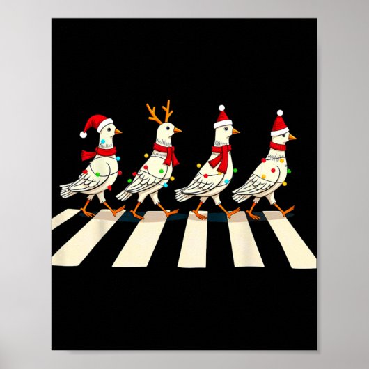 Pigeon Crossing Road Xmas Poster (Vorne)